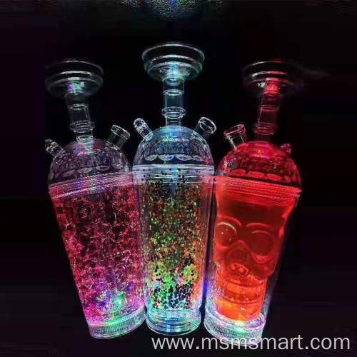 shisha portable hookah cup with led light